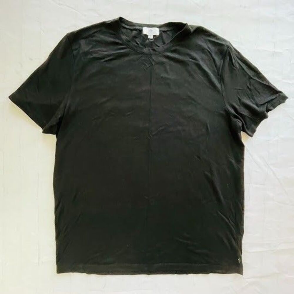AG Adriano Goldschmied T Shirt Mens XL Black Bryce Crew Short Sleeve Relaxed Tee